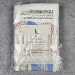 NWT Pottery Barn Kids Jungle Friends Quilted Sham Size S Small